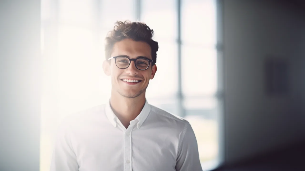 Candid-Studie eines jungen Geschäftsführers — Employer-Branding für wachstumsstarke Mittelständler.